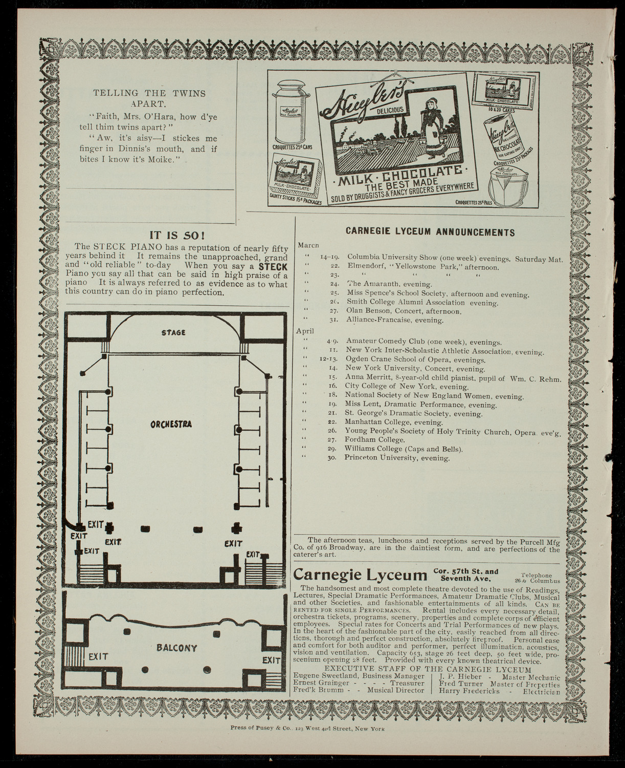 Elmendorf Lecture: The Pacific Coast from San Diego to Portland, March 16, 1904, program page 4