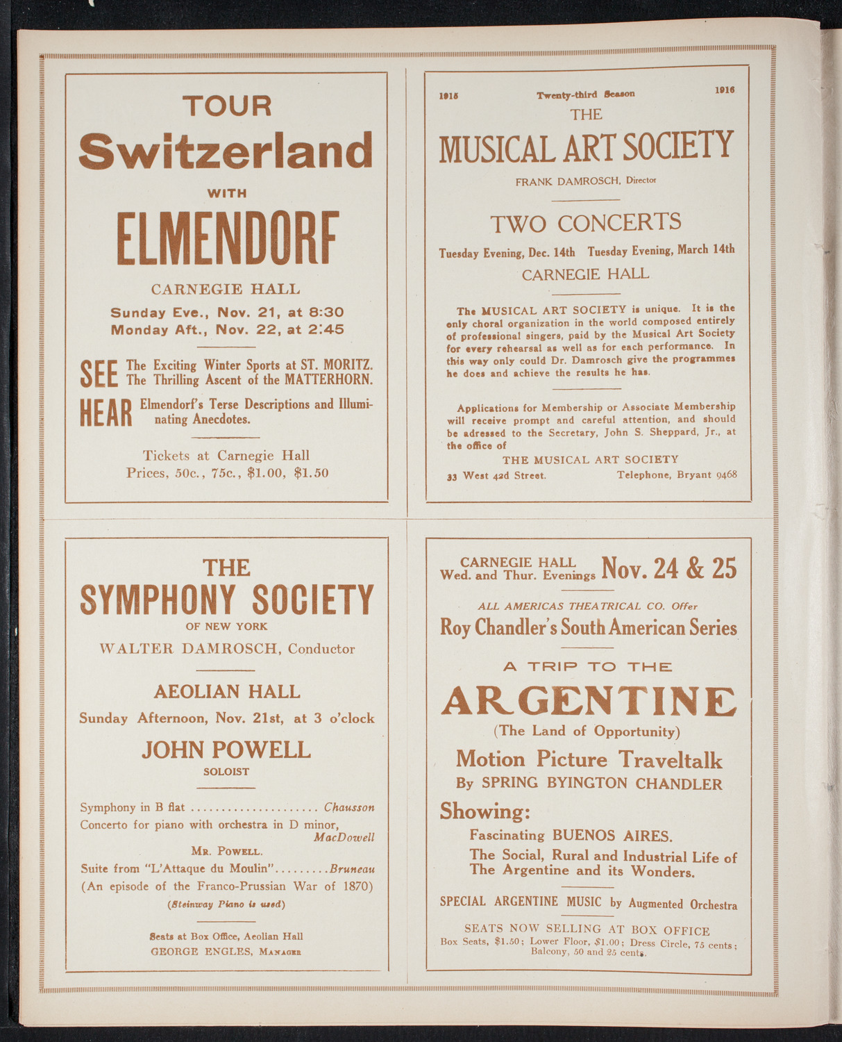 Symphony Concert for Young People, November 20, 1915, program page 8