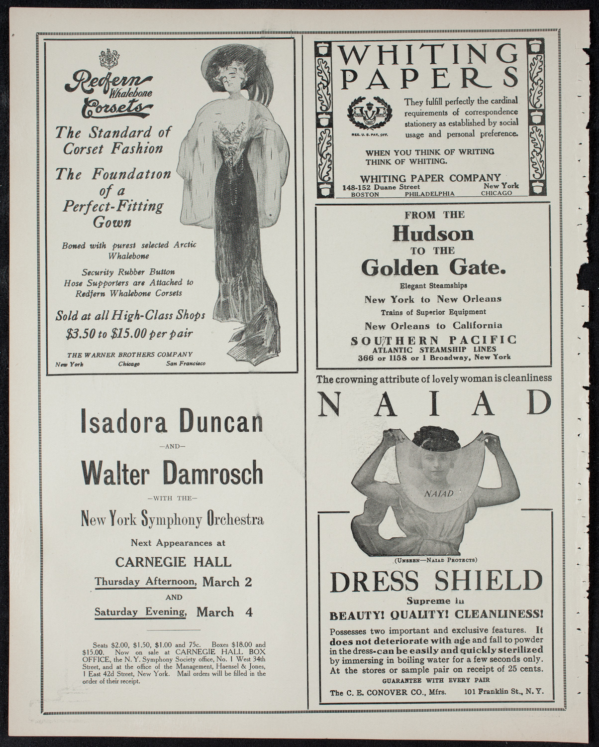 Boston Symphony Orchestra, February 23, 1911, program page 2