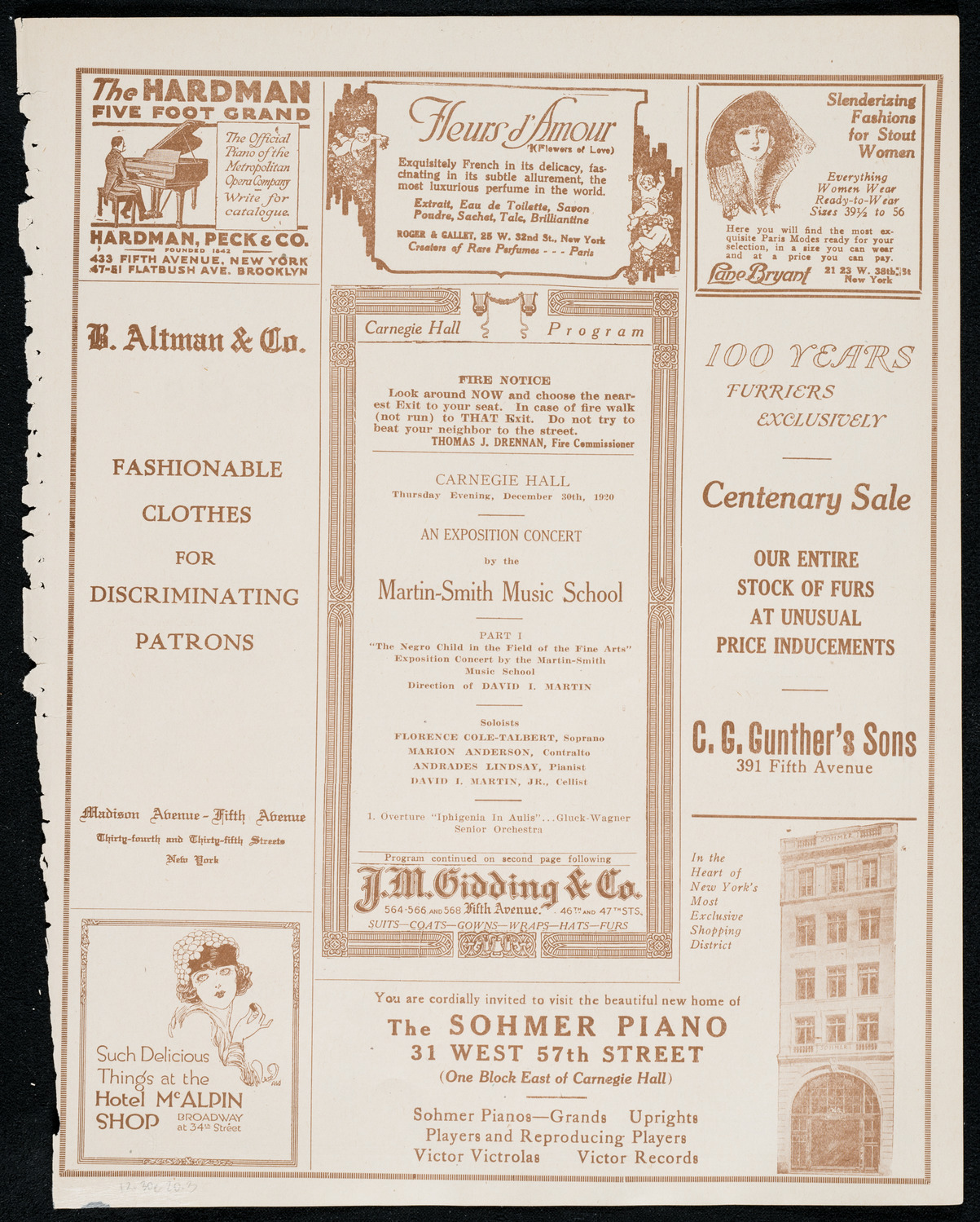 Concert by the Martin-Smith Music School, December 30, 1920, program page 5