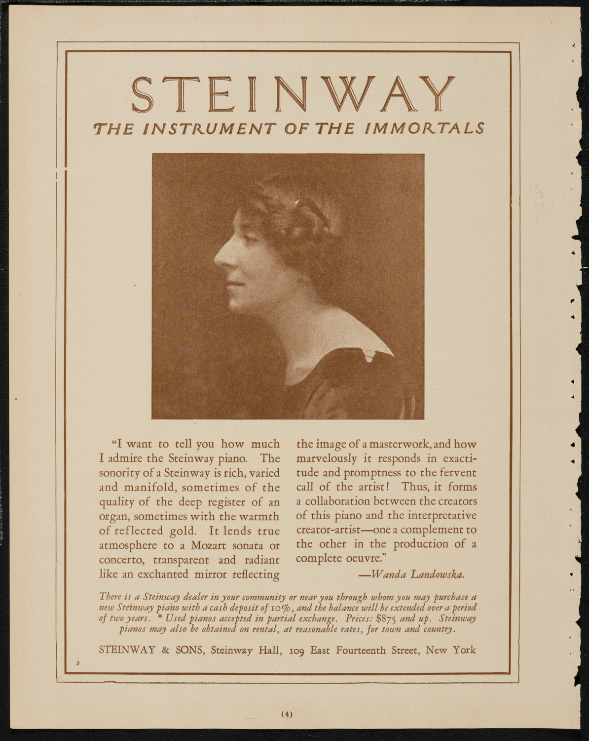 New York Banks' Glee Club, April 15, 1925, program page 4