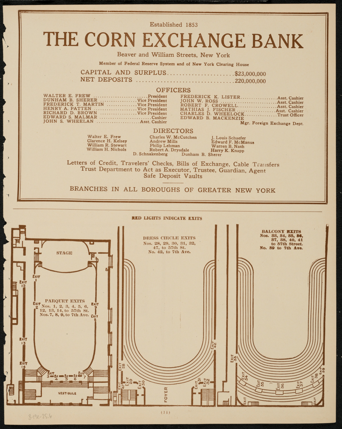 New York Philharmonic, March 19, 1925, program page 11