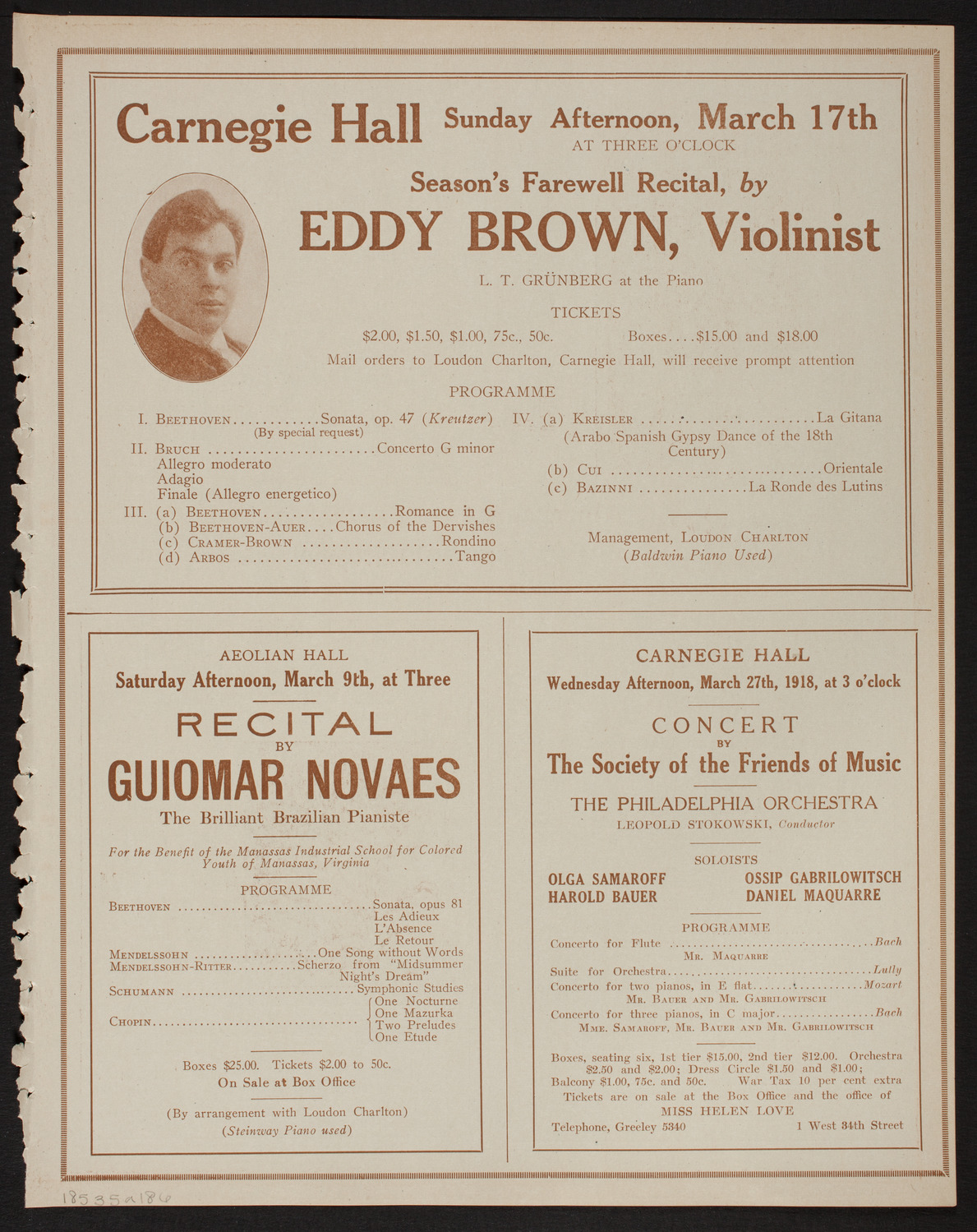 Meeting: The Humanitarian Cult, March 5, 1918, program page 11