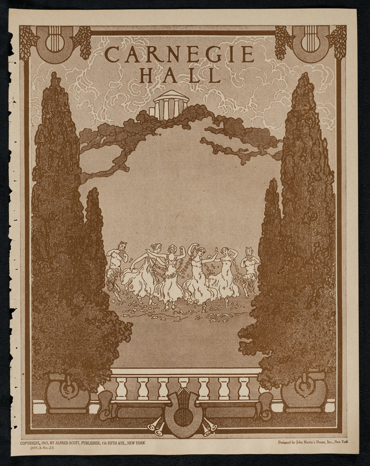 New York Philharmonic, March 9, 1923, program page 1