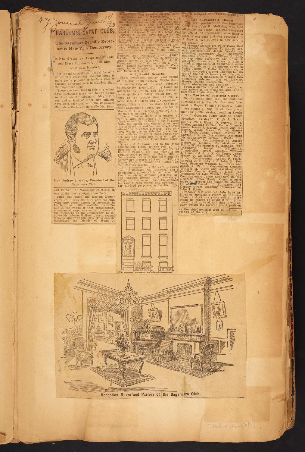 Isaac Hopper Scrapbook, page 15: 1893