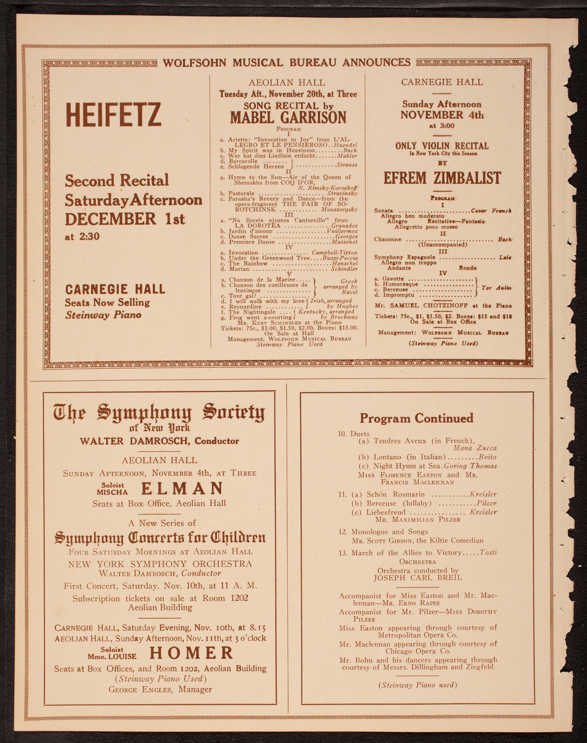 Benefit: N.Y. State Association Opposed to Woman Suffrage, November 3, 1917, program page 8