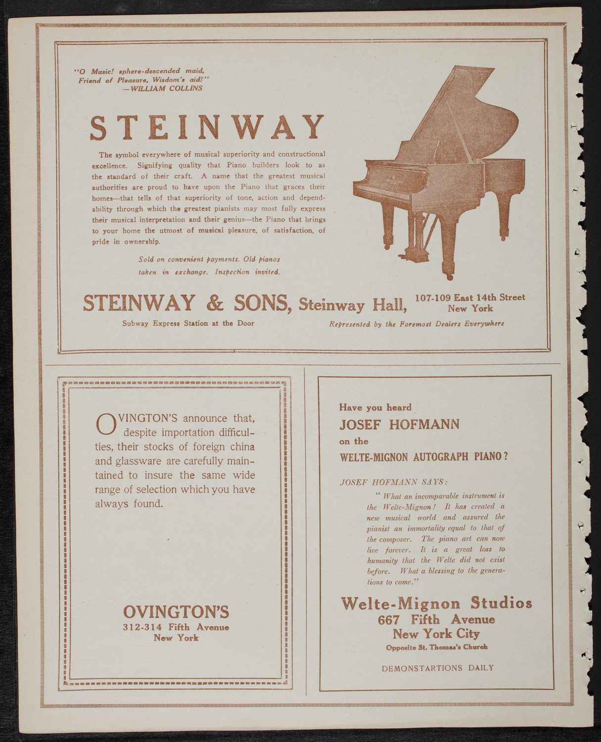 New York Philharmonic, February 1, 1918, program page 4