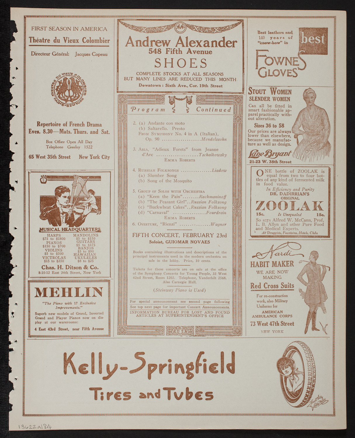 Symphony Concert for Young People, February 2, 1918, program page 7