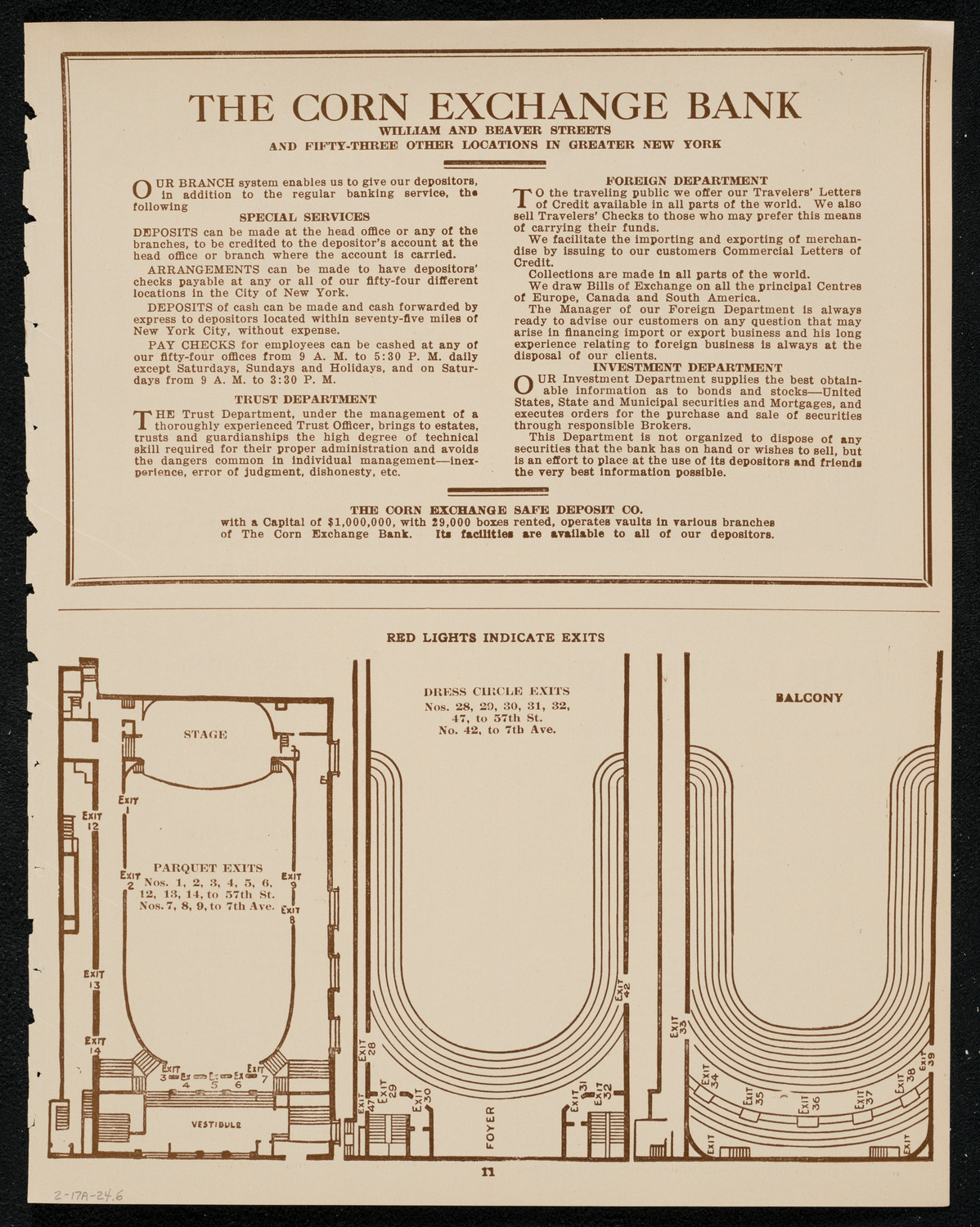 New York Philharmonic, February 17, 1924, program page 11