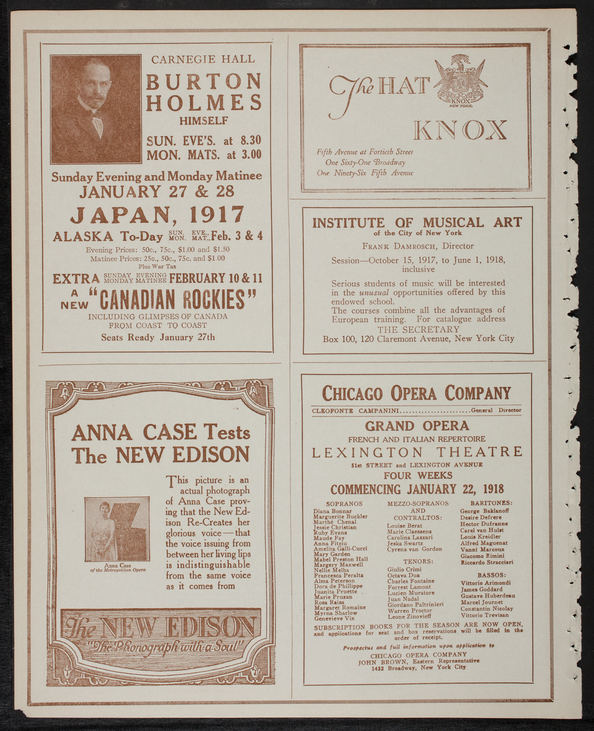 Lecture by Isaac F. Marcosson, January 25, 1918, program page 2