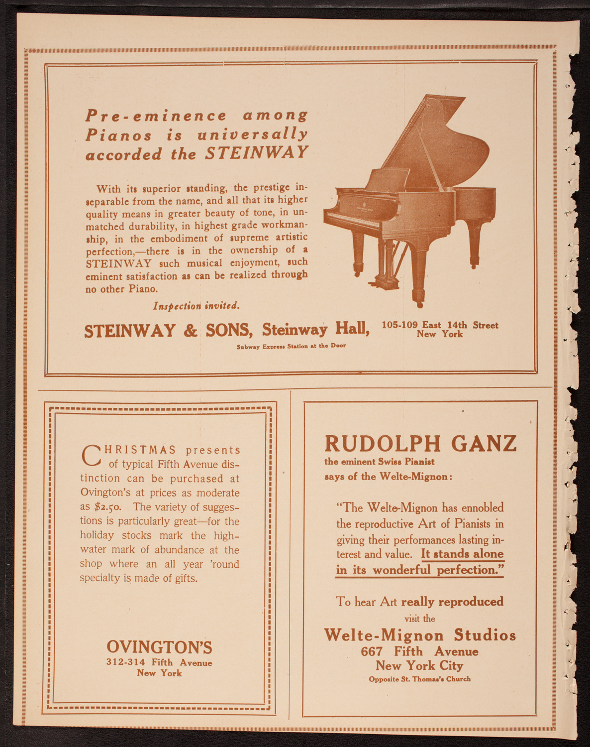 Meeting: The Humanitarian Cult, December 17, 1917, program page 4