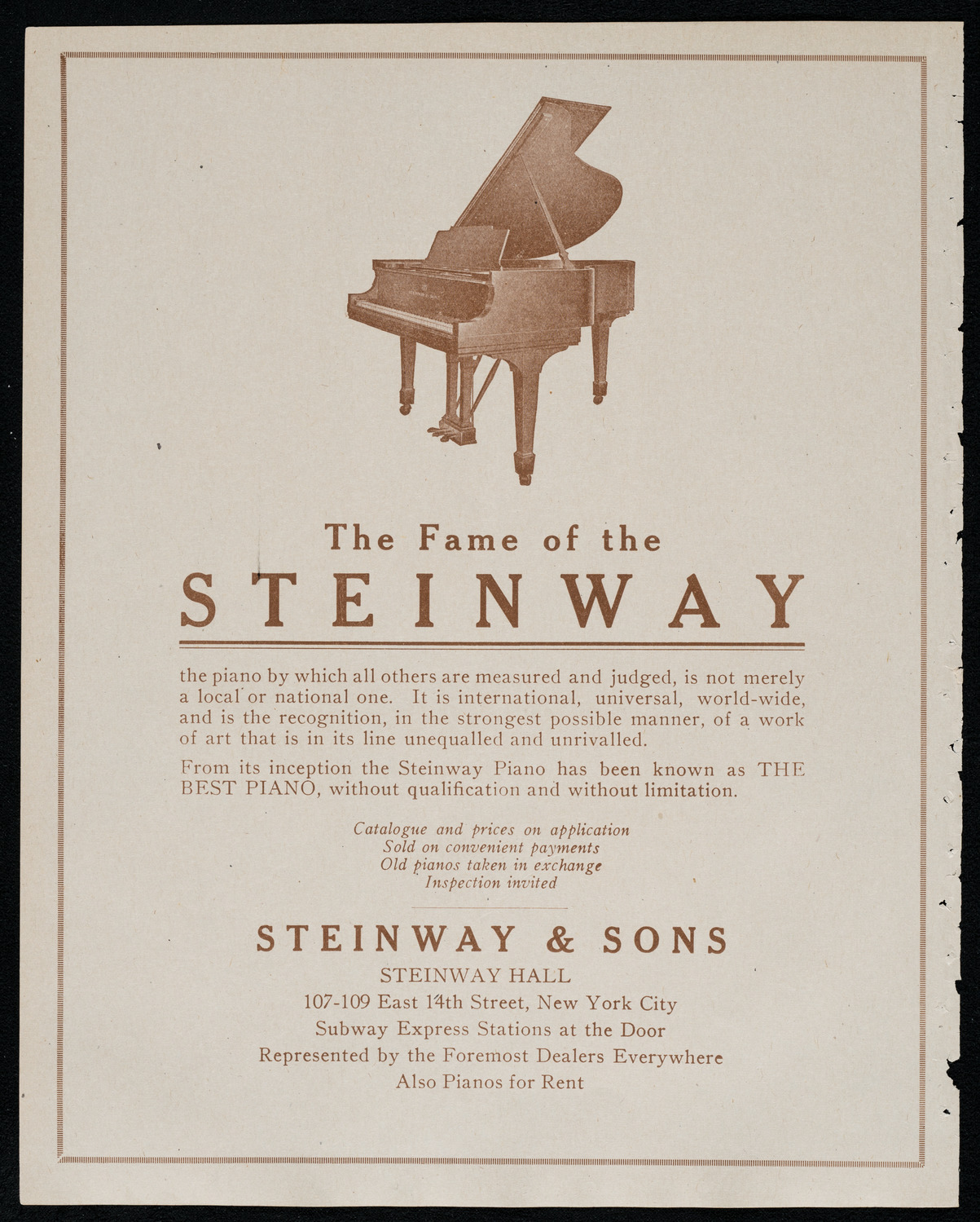 New York Philharmonic, November 12, 1920, program page 4