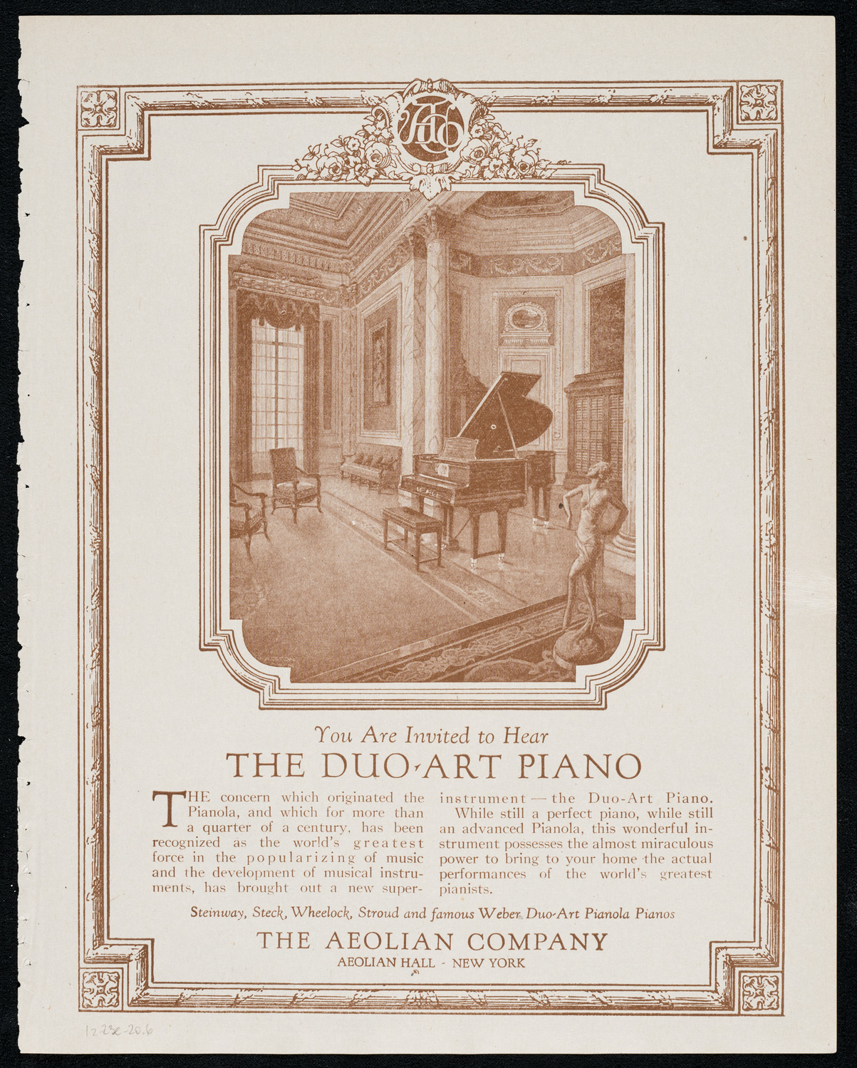 Mischa Levitzki, Piano and Sascha Jacobsen, Violin, December 23, 1920, program page 11