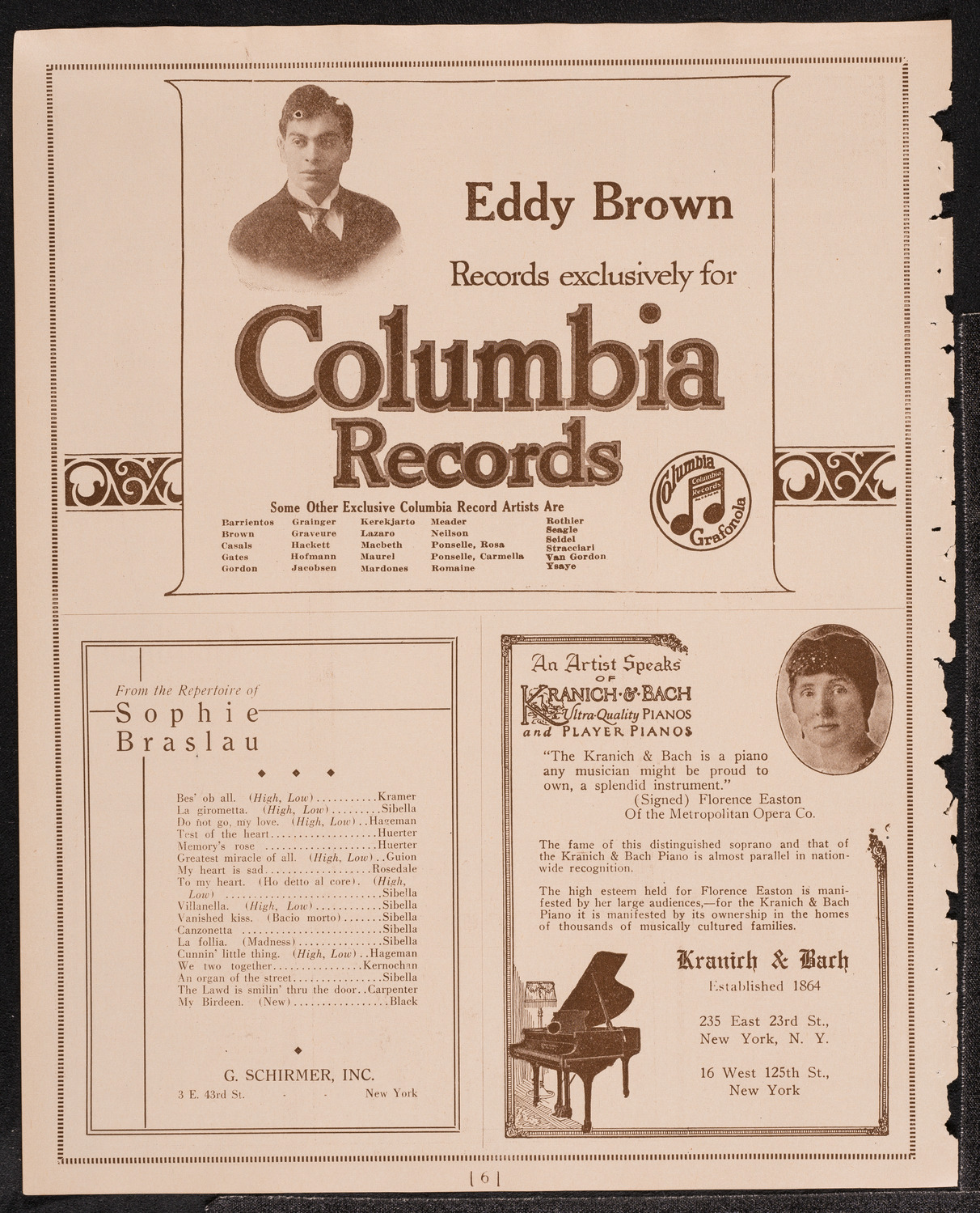 Madeleine MacGuigan, Violin, November 7, 1921, program page 6