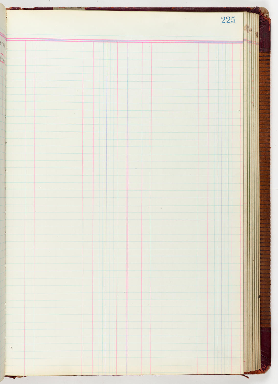 Music Hall Accounting Ledger Journal, volume 6, page 225