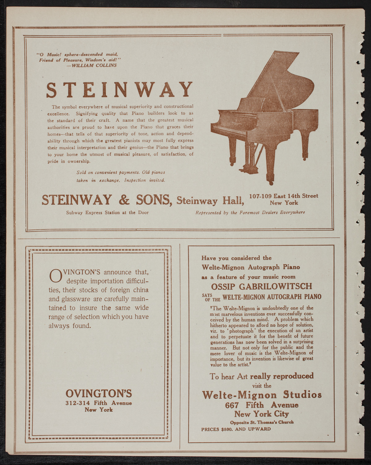 Home Symphony Concert: New York Philharmonic, January 23, 1918, program page 4