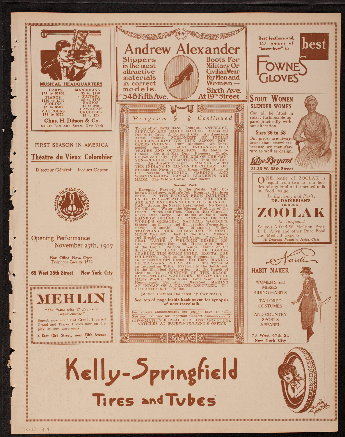 Newman Traveltalks: Our Real American -- The Indian, December 2, 1917, program page 7