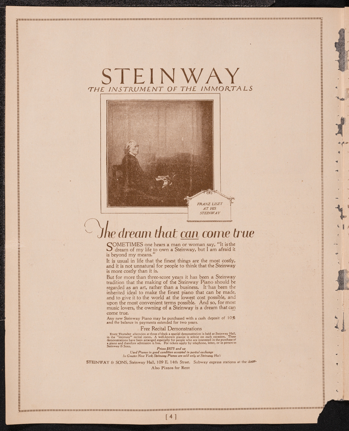 Symphony Concert for Young People, December 31, 1921, program page 4