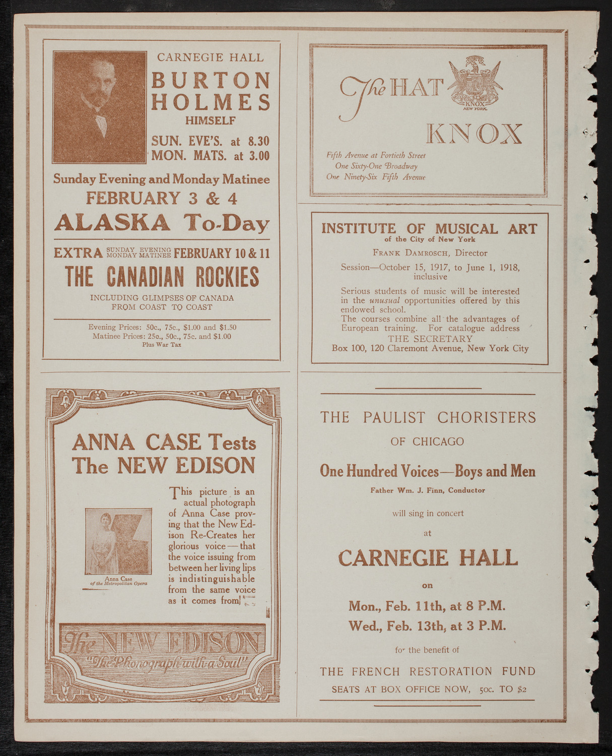 New York Symphony Orchestra, January 31, 1918, program page 2