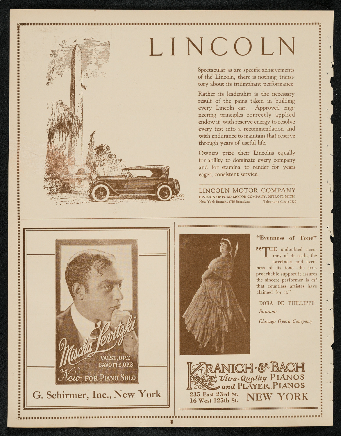 Rochester Philharmonic Orchestra, April 7, 1924, program page 6