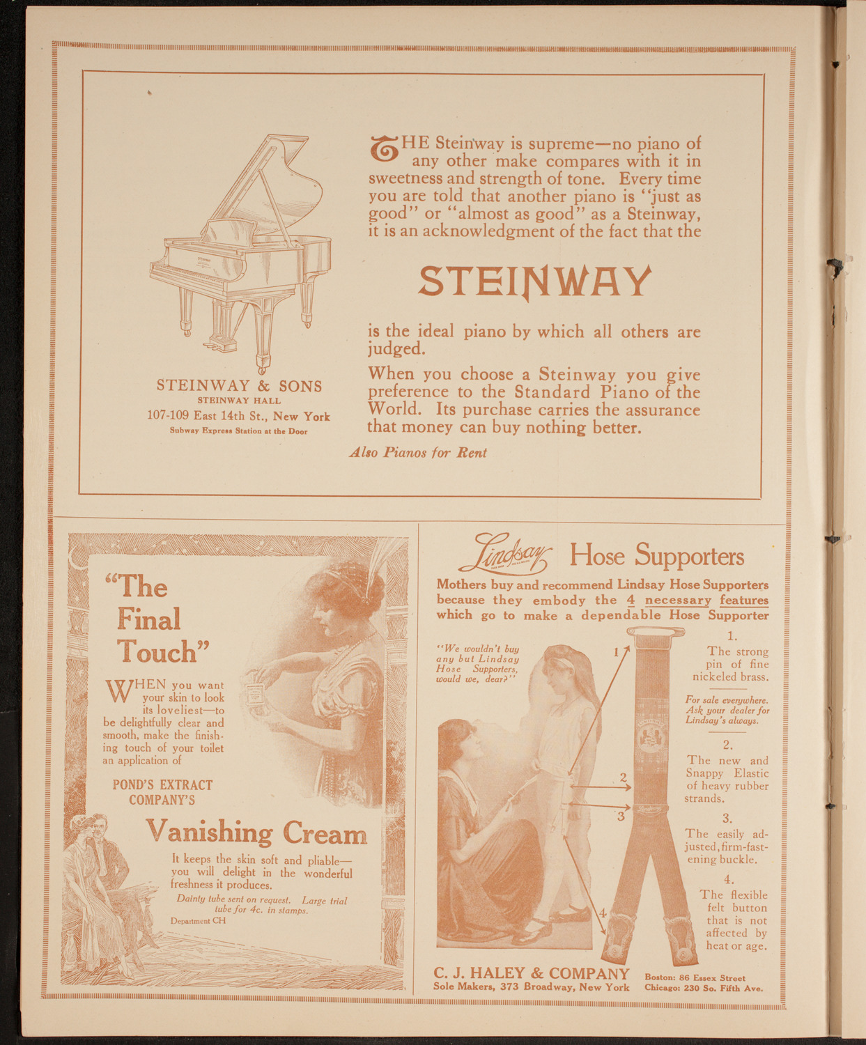 Frances Alda, Soprano, December 1, 1914, program page 4