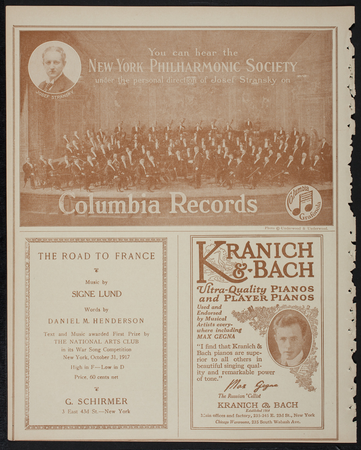 Russian Symphony Society of New York, January 19, 1918, program page 6