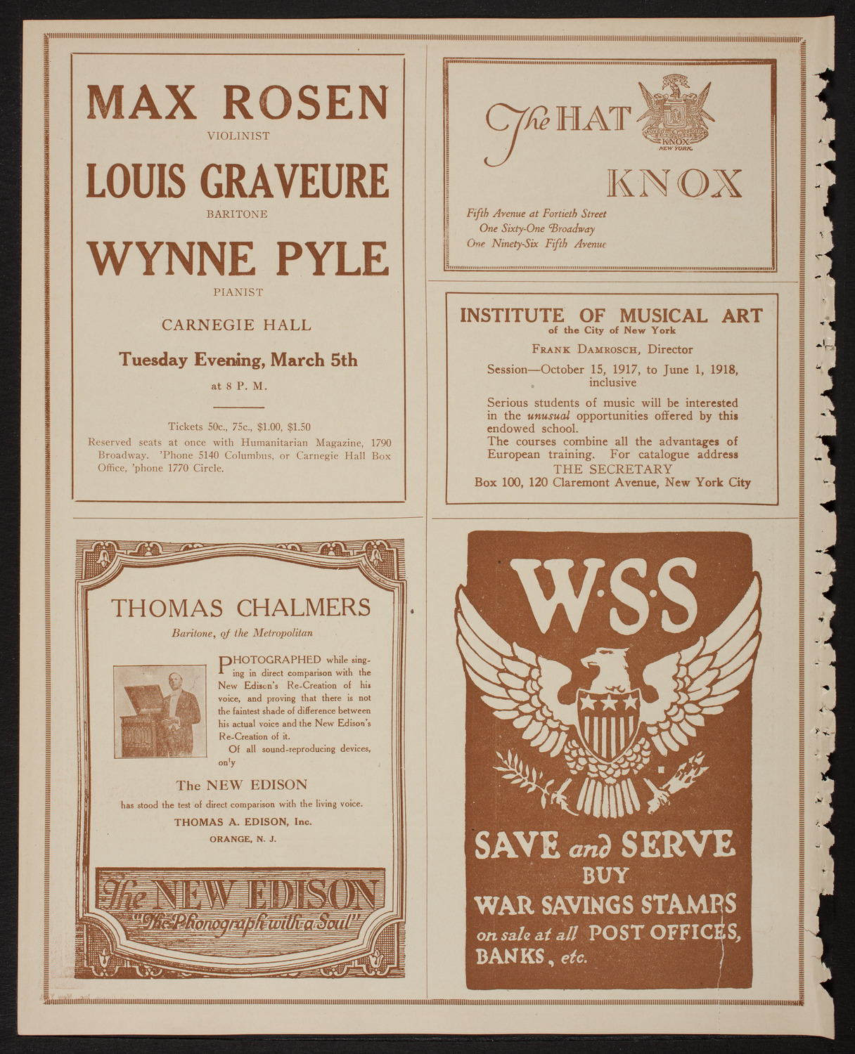 Maggie Teyte, Soprano, February 28, 1918, program page 2