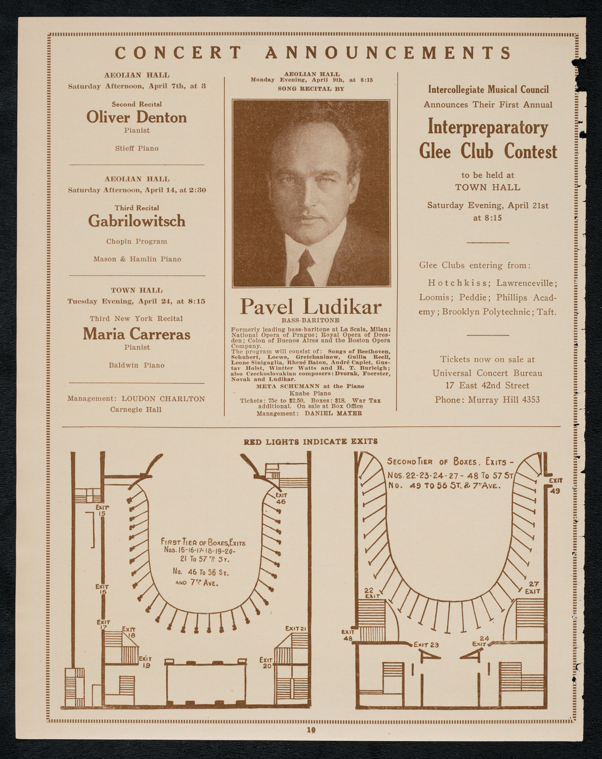 Fritz Kreisler, Violin, April 1, 1923, program page 10