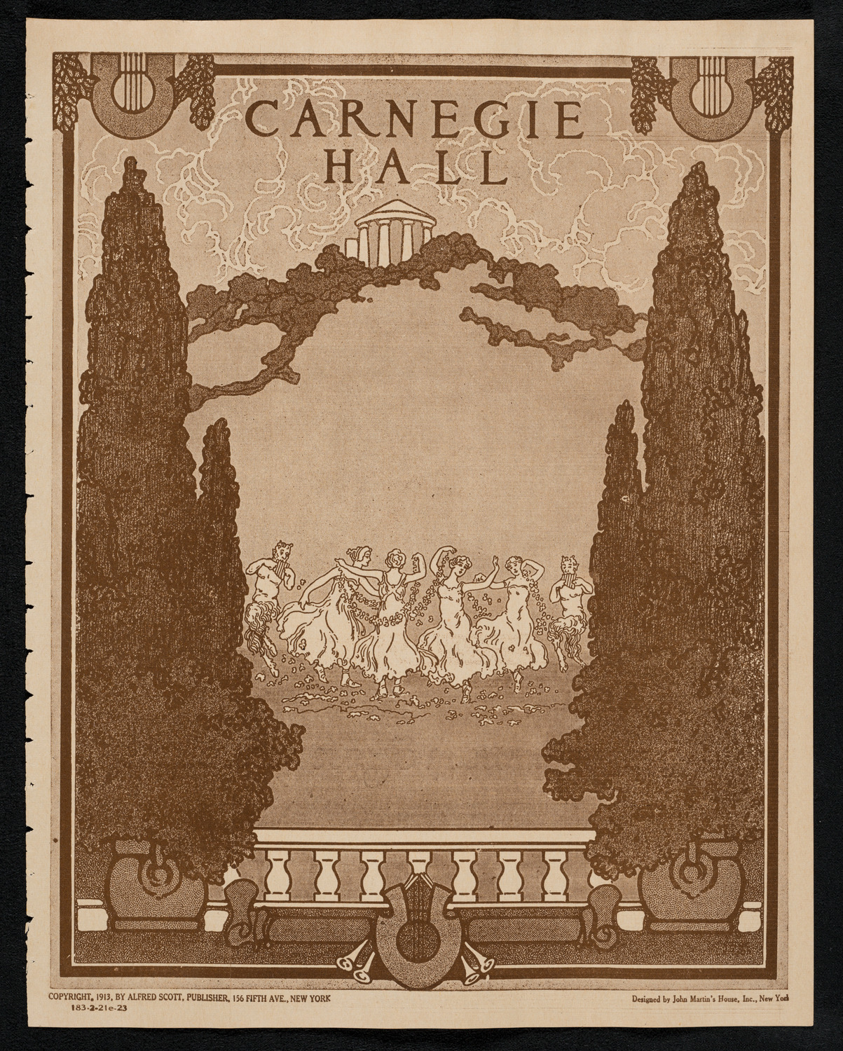 New York Philharmonic, February 21, 1923, program page 1