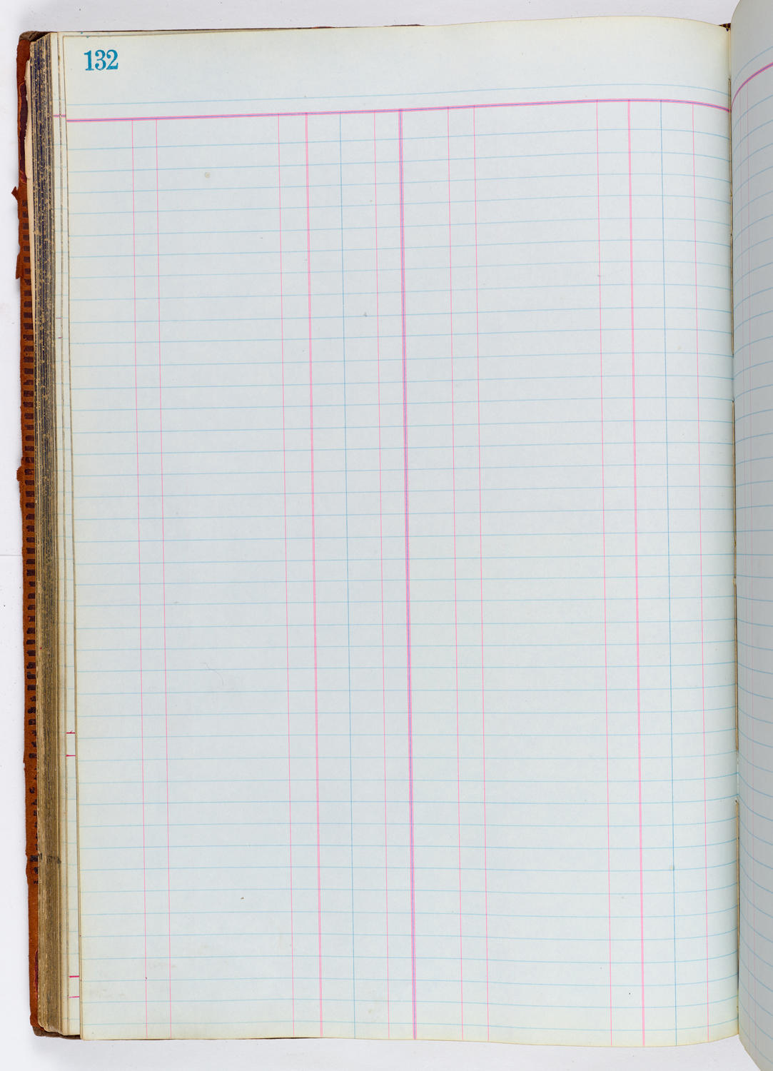 Music Hall Accounting Ledger, volume 1, page 132