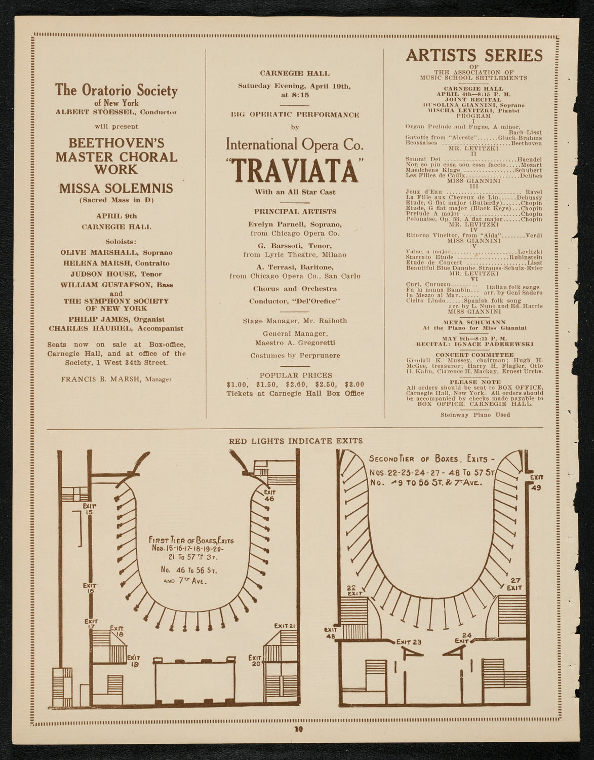 Verdi's "Ernani", March 29, 1924, program page 10