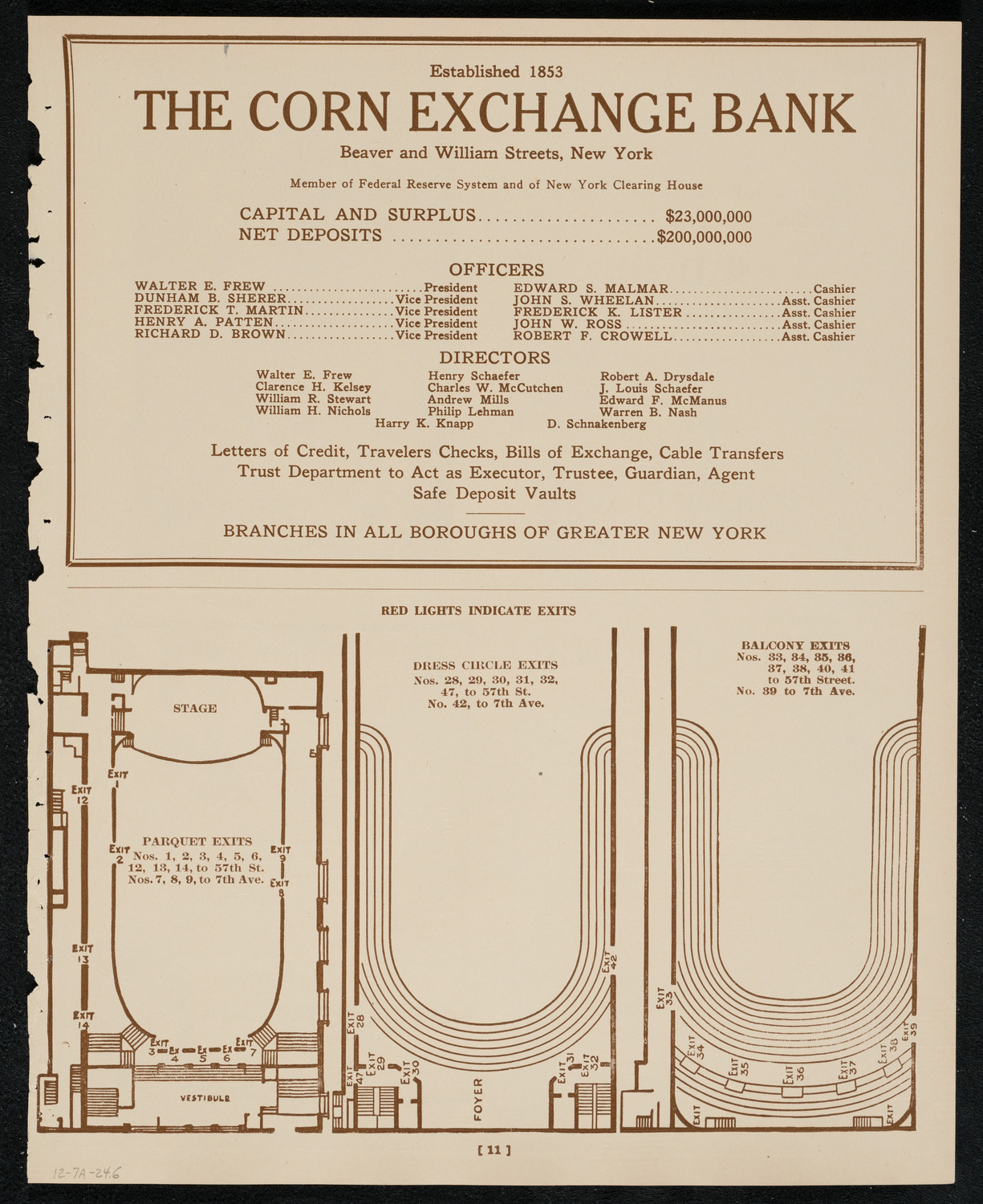 New York Philharmonic, December 7, 1924, program page 11