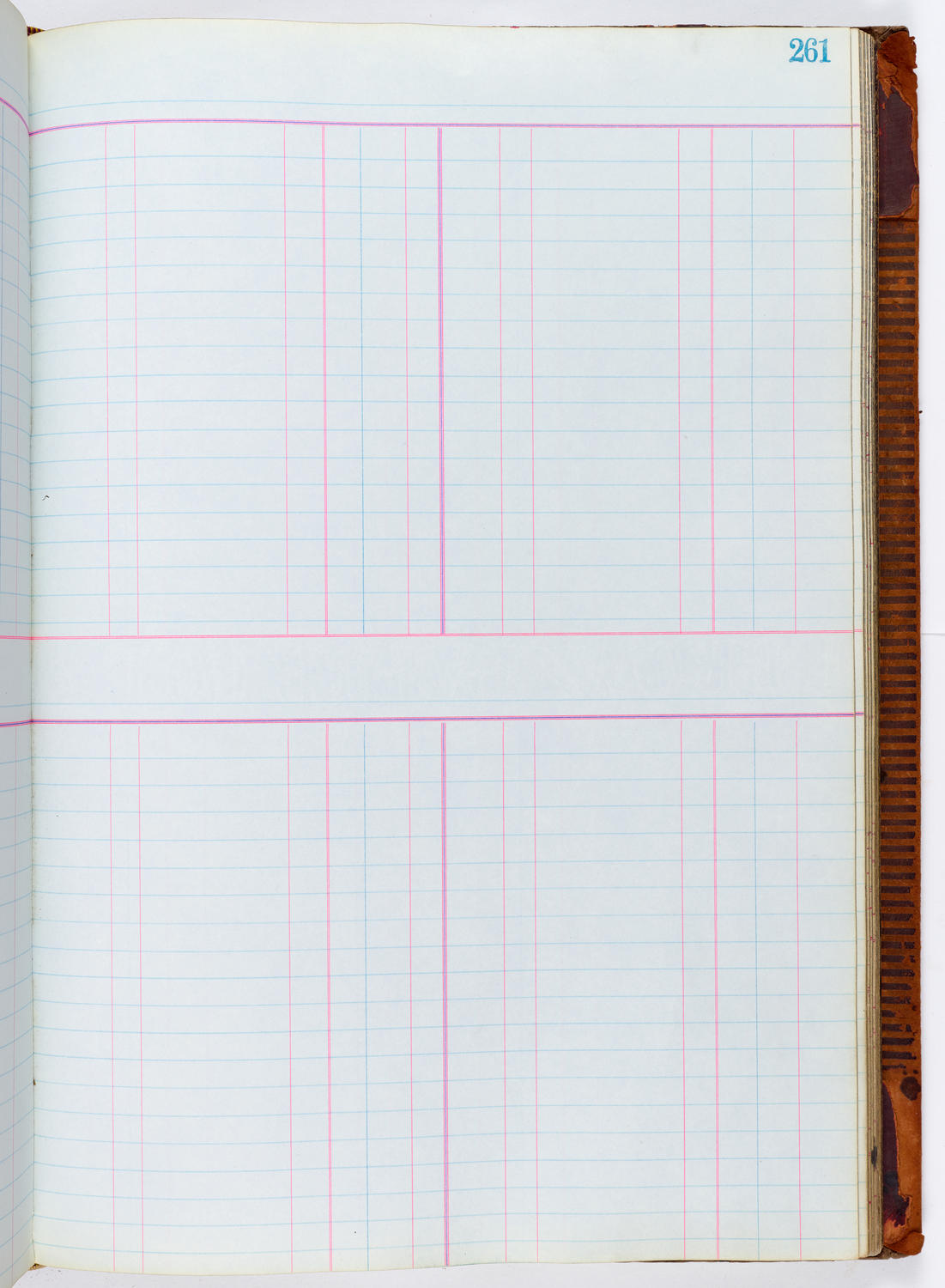 Music Hall Accounting Ledger, volume 1, page 261