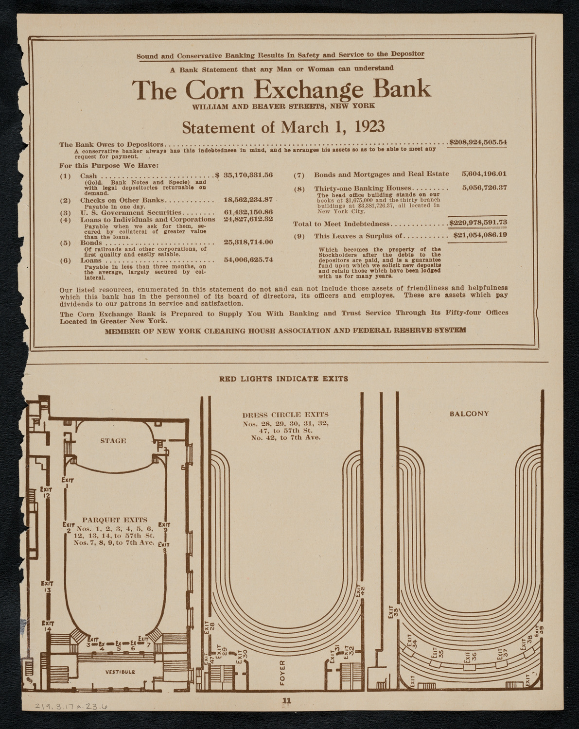 Boston Symphony Orchestra, March 17, 1923, program page 11