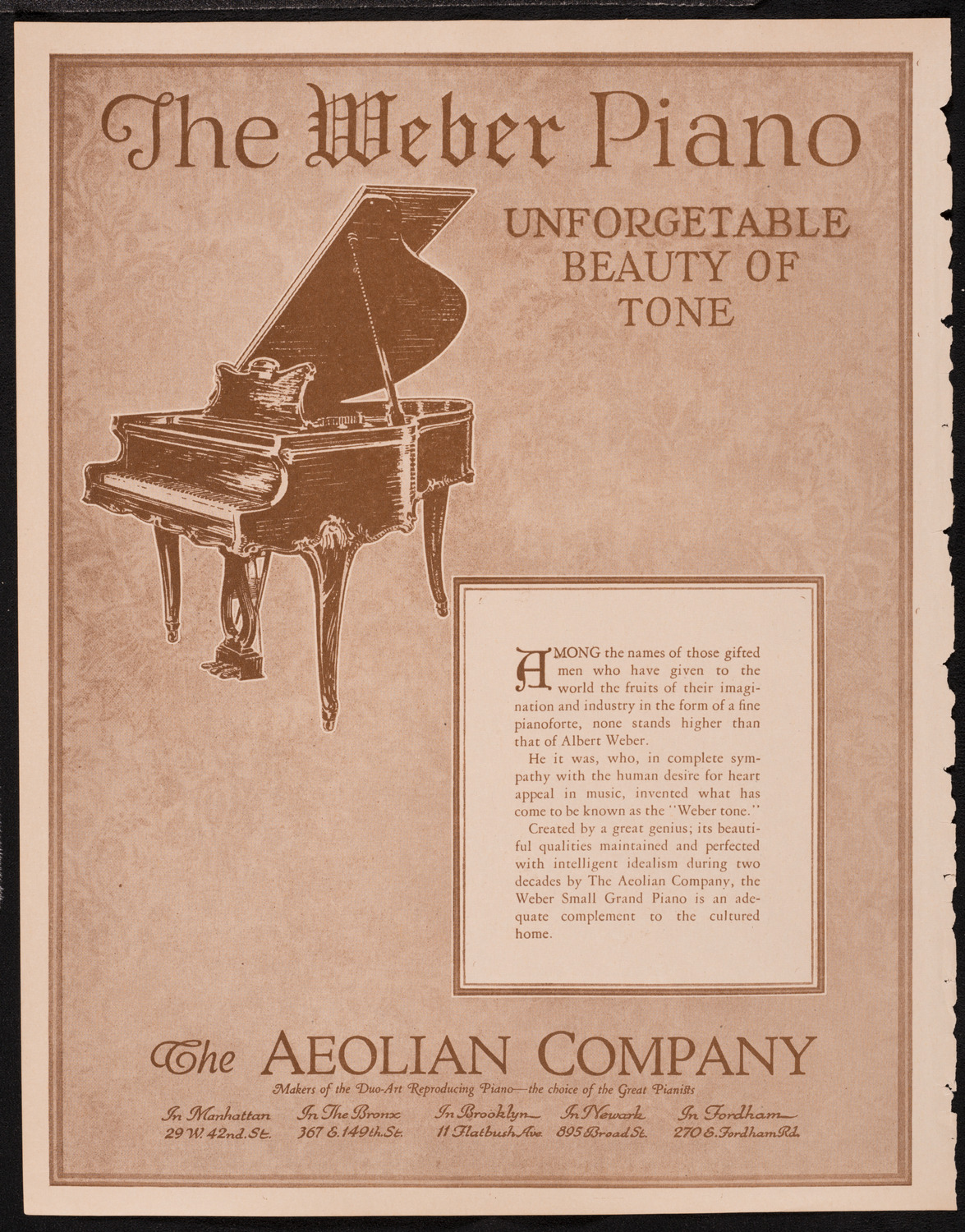 New York Philharmonic, February 15, 1925, program page 2