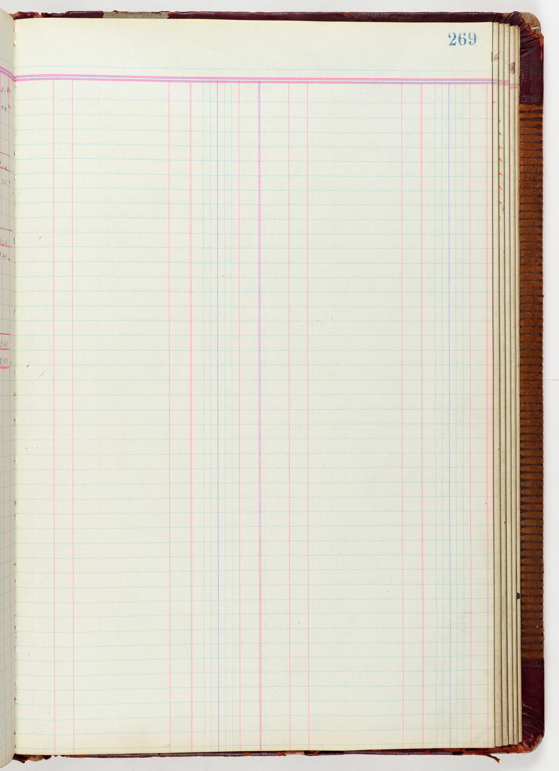 Music Hall Accounting Ledger Journal, volume 6, page 269