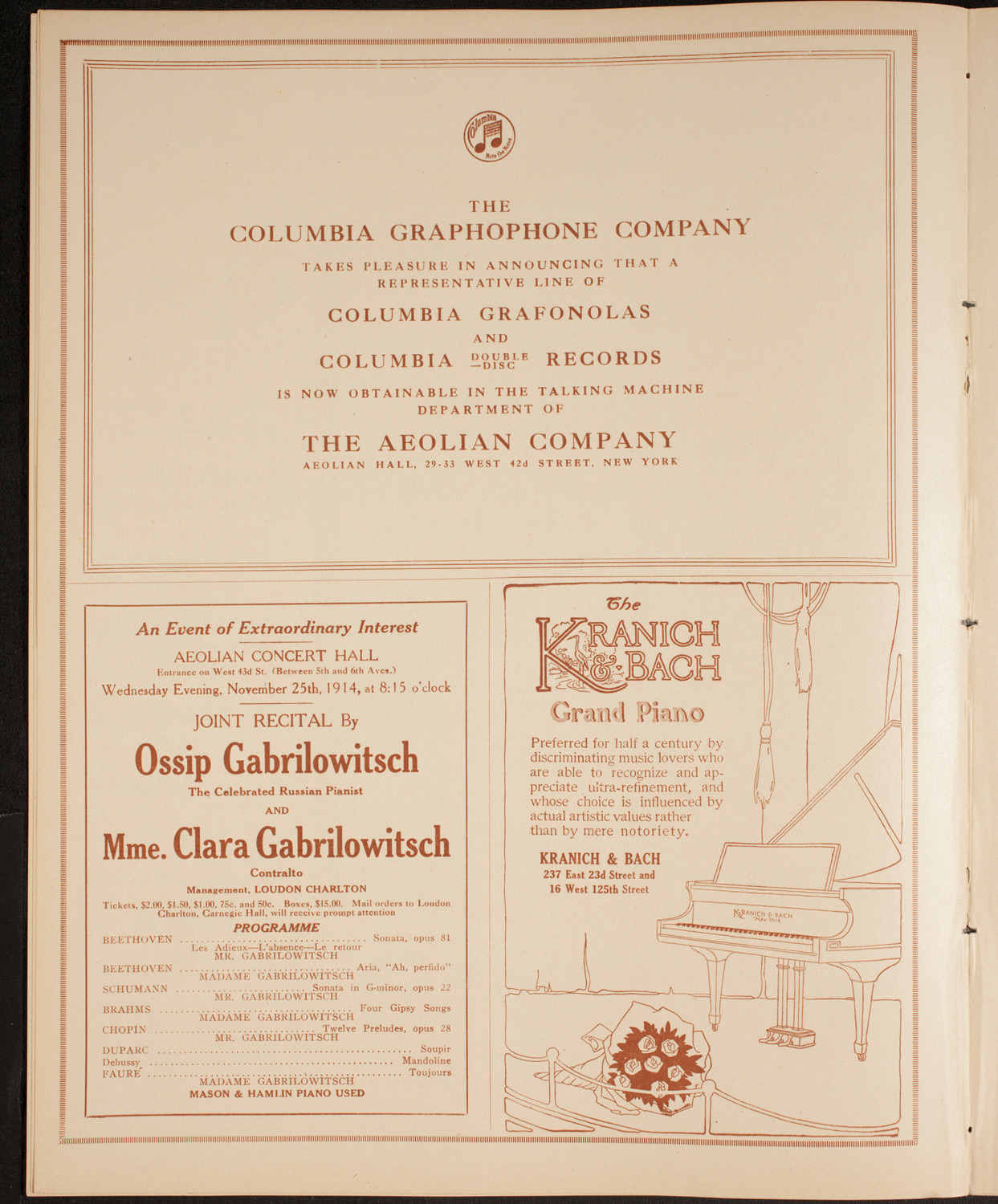 Symphony Concert for Young People, November 21, 1914, program page 6