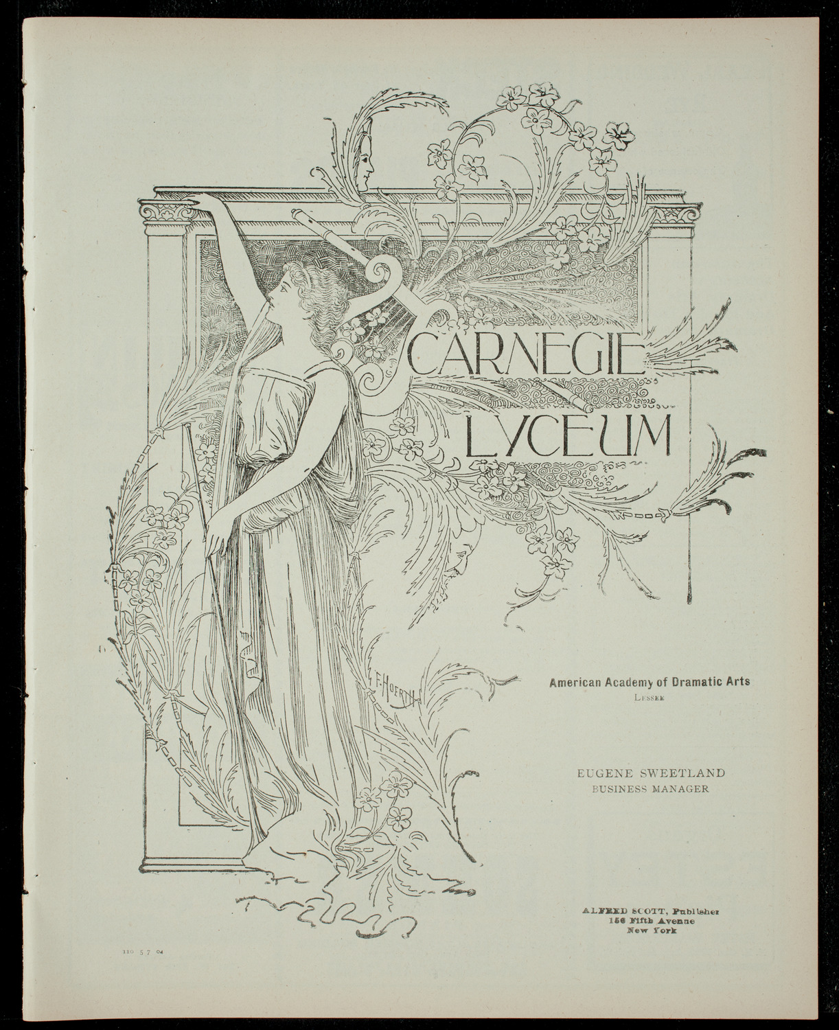 Latin American Association Funcion Inaugural, May 7, 1904, program page 1