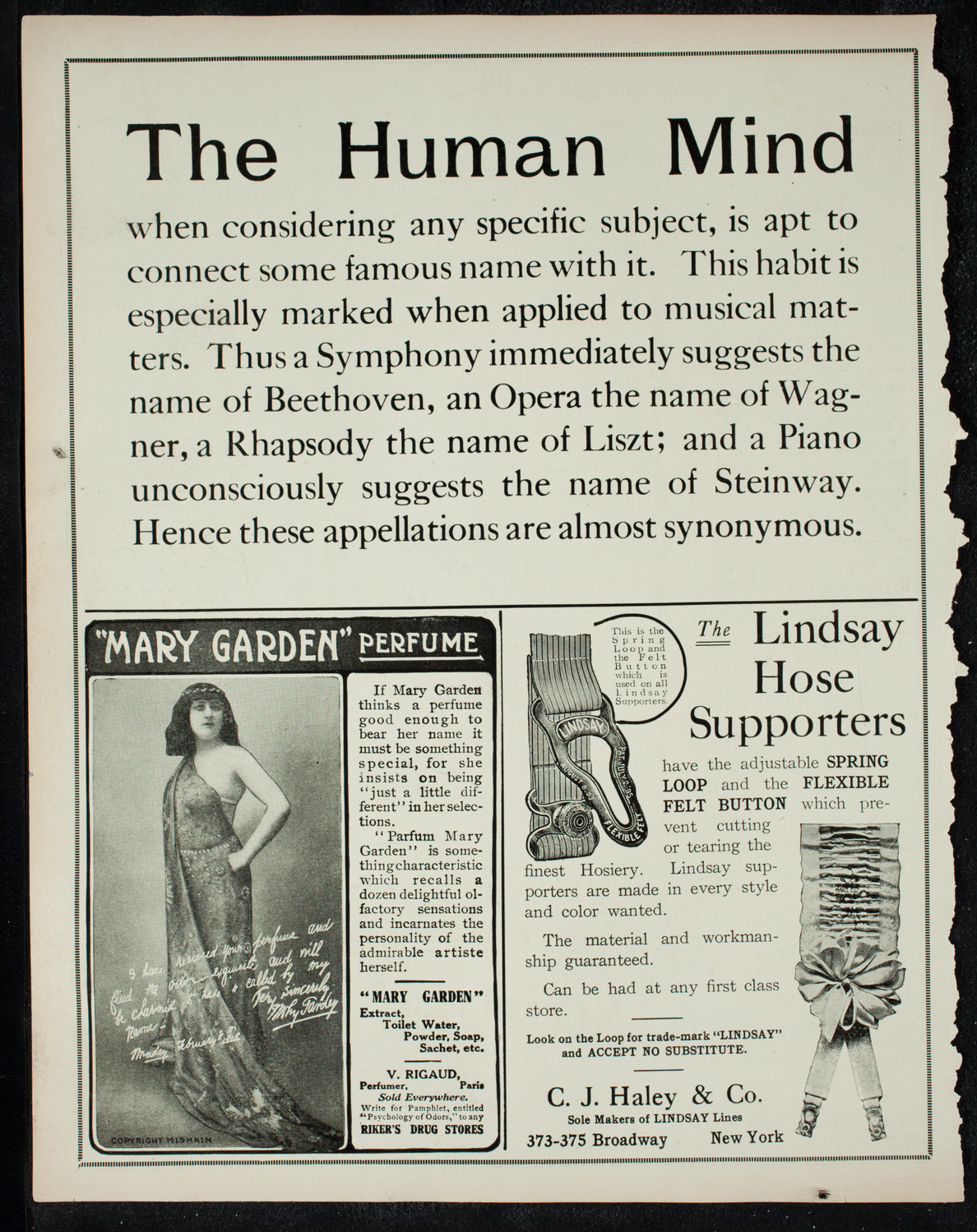 New York Philharmonic, November 29, 1910, program page 4
