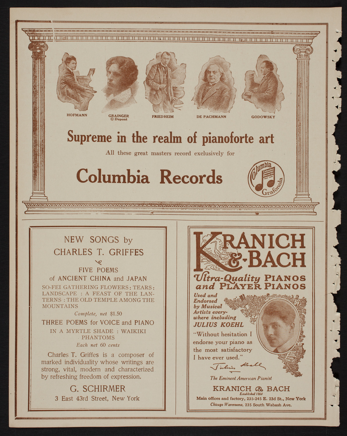 Benefit: St. Andrew's One-Cent Coffee Stands Society, April 22, 1918, program page 6