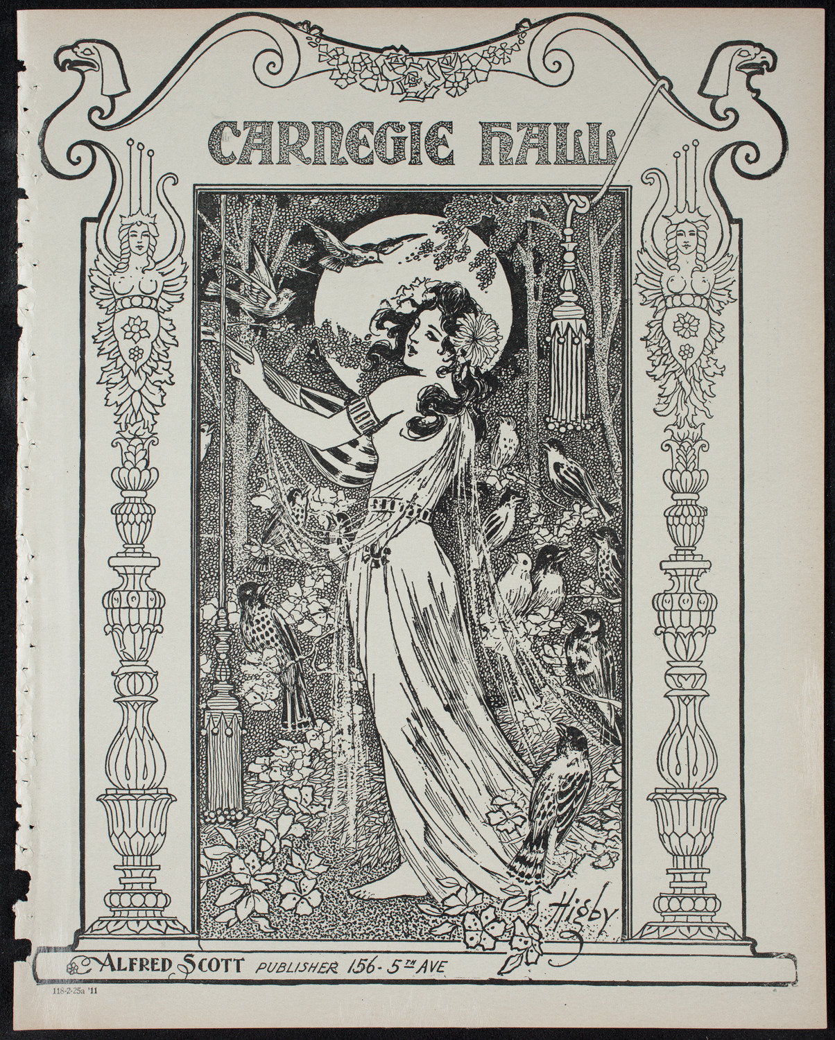 Boston Symphony Orchestra, February 25, 1911, program page 1