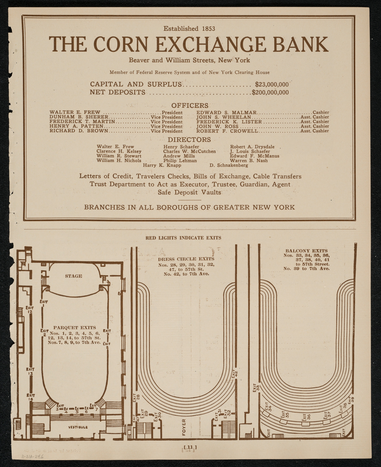 New York Philharmonic, November 21, 1924, program page 11