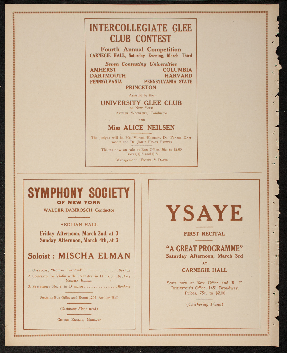 Catholic Oratorio Society, February 26, 1917, program page 8