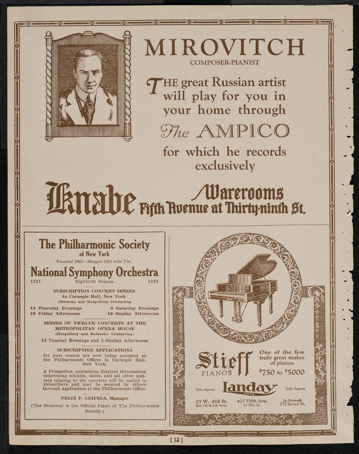 St. Mark's Methodist Episcopal Choir, May 23, 1921, program page 12