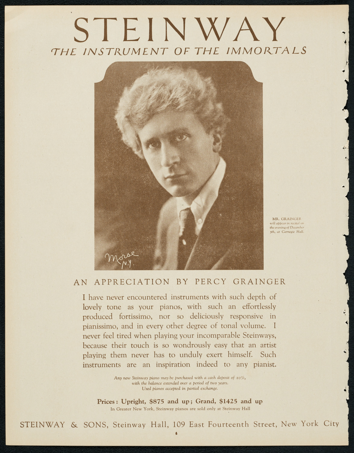 New York Philharmonic Students' Concert, December 3, 1923, program page 4