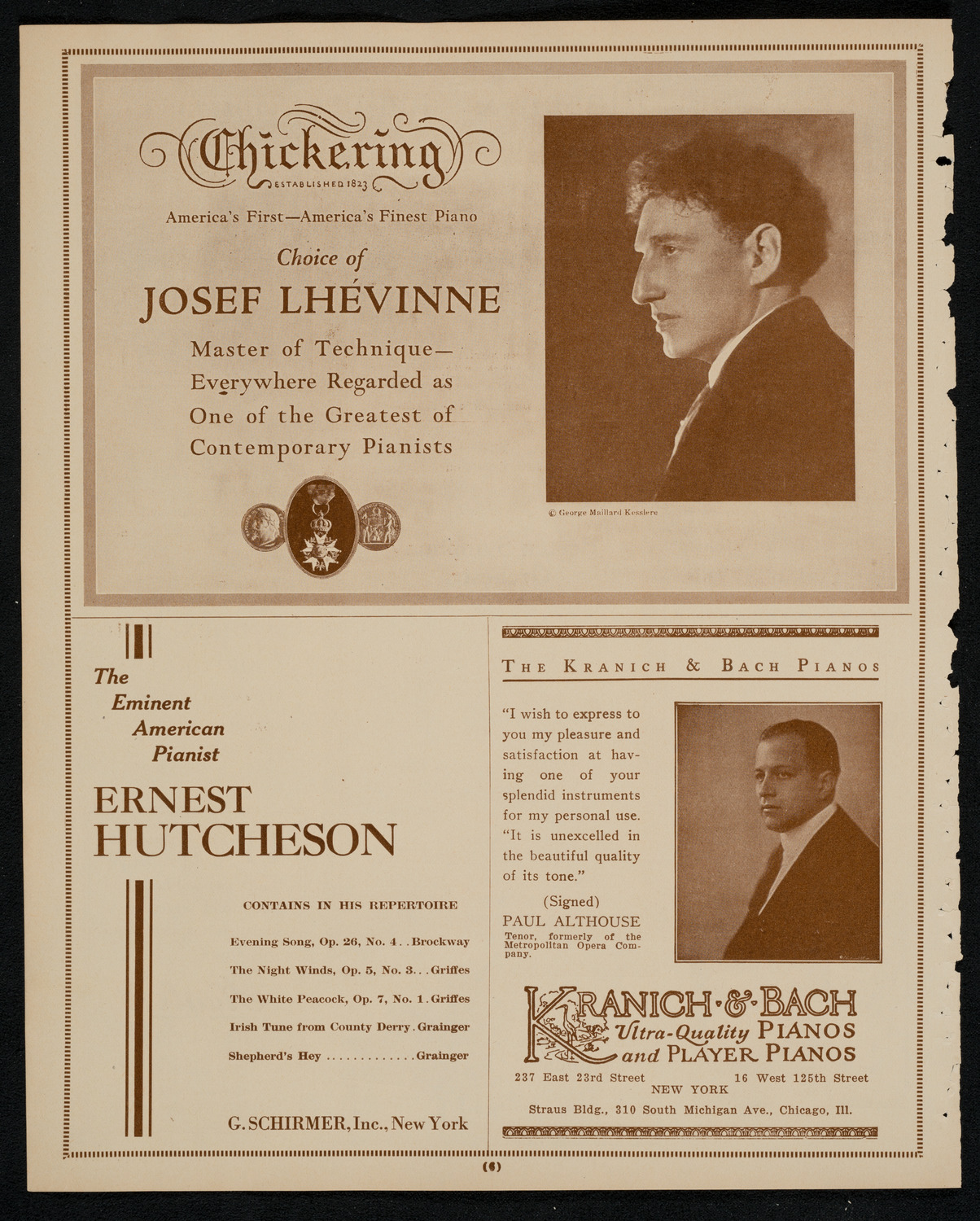 Boston Symphony Orchestra, November 28, 1925, program page 6