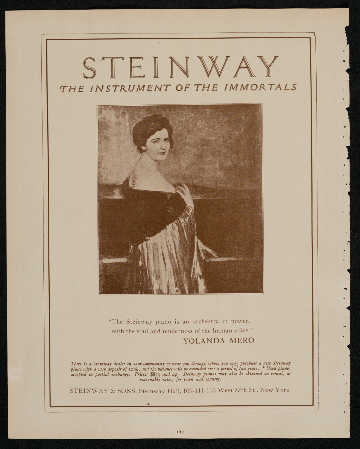 Lea Luboshutz, Violin, November 21, 1925, program page 4