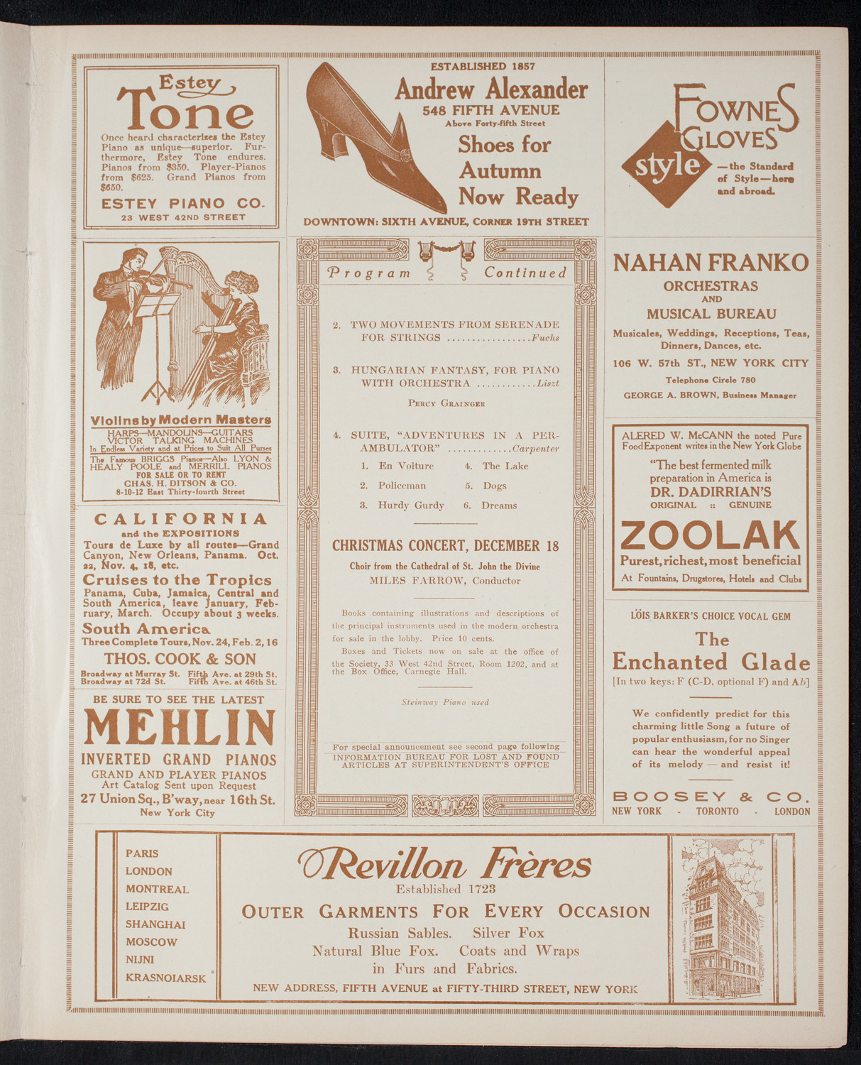 Symphony Concert for Young People, November 20, 1915, program page 7