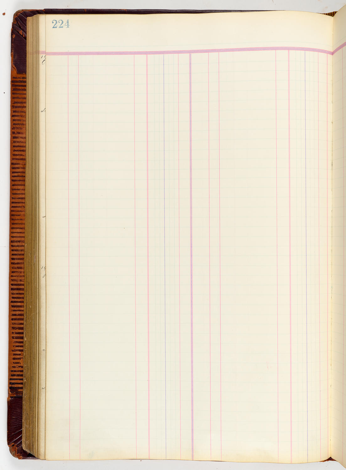 Music Hall Accounting Ledger, volume 3, page 224