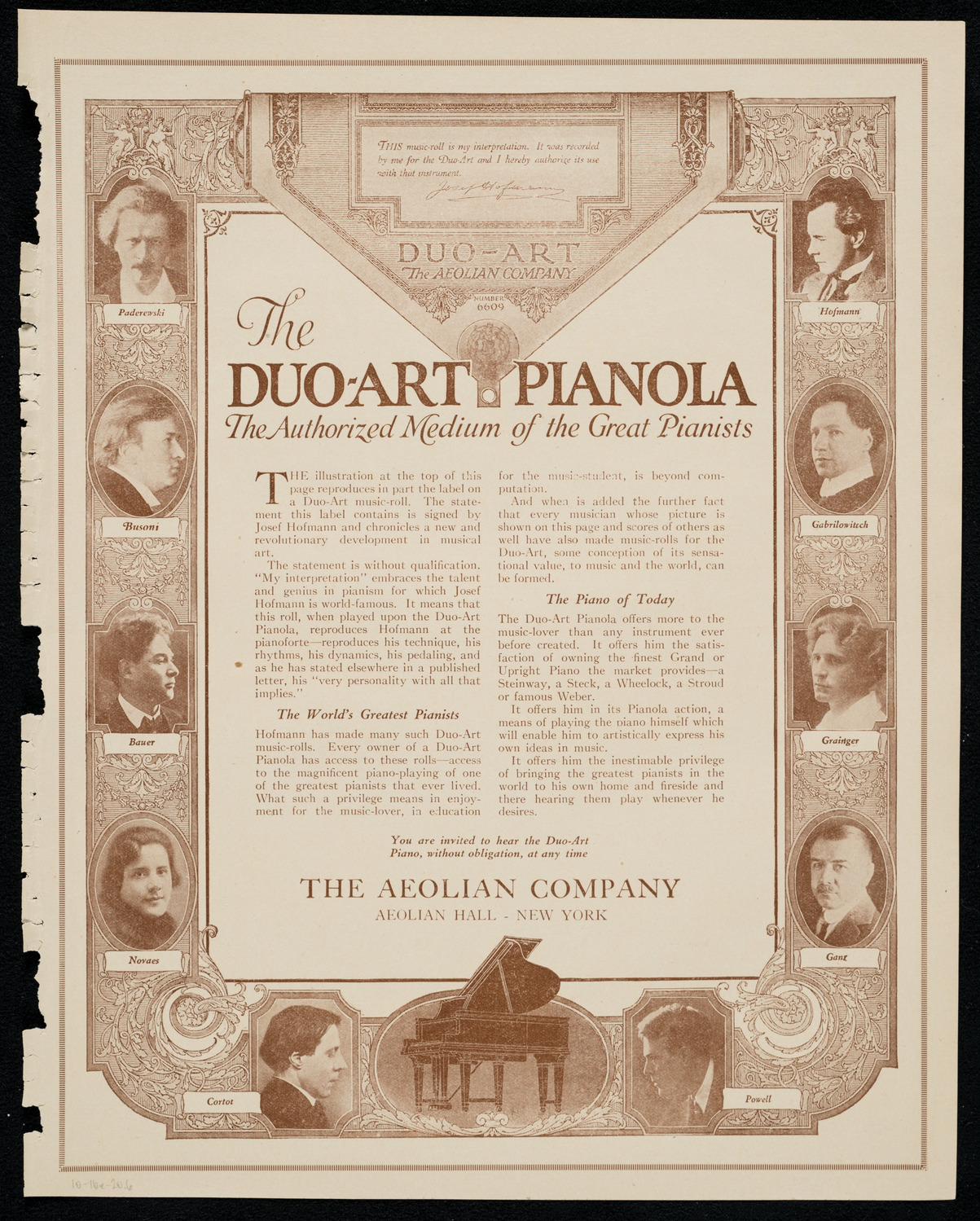 Benefit: St. Joseph's Summer Institute, October 16, 1920, program page 11